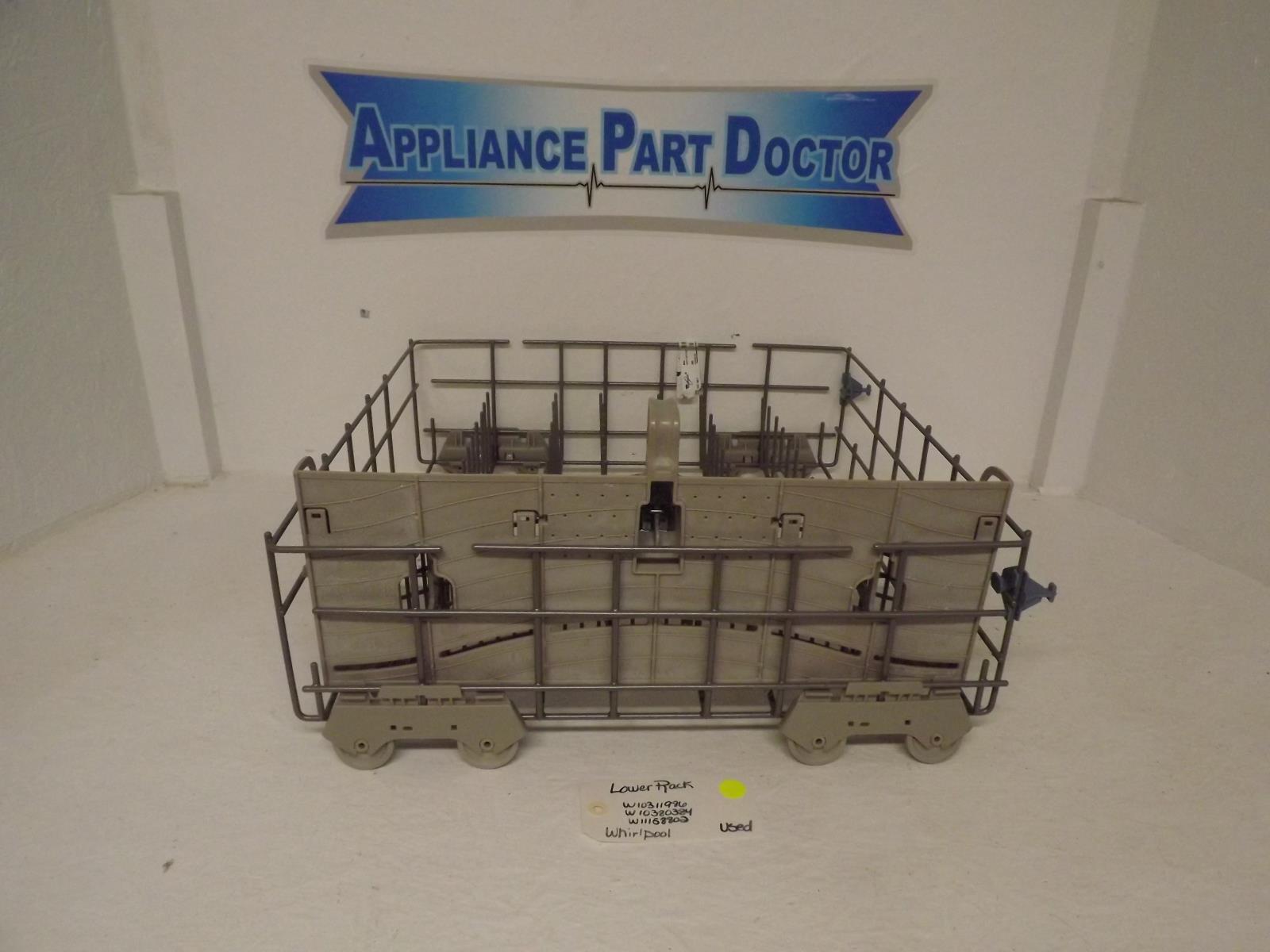 Whirlpool Dishwasher W10311986 W10380384 W11158802 Lower Rack Used Whirlpool Dishwasher W10311986 W10380384 W11158802 Lower Rack Used